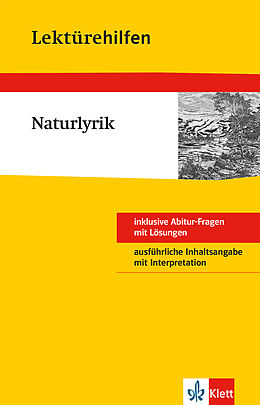 E-Book (epub) Klett Lektürehilfen - Naturlyrik von Günter Krause