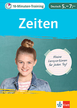 Geheftet Klett 10-Minuten-Training Deutsch Grammatik Zeiten 5. - 7. Klasse von 