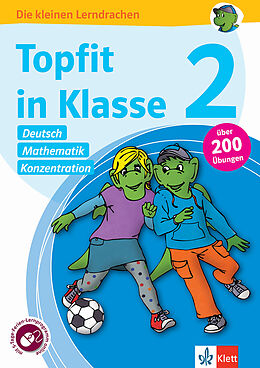 Kartonierter Einband Klett Topfit in Klasse 2 - Deutsch, Mathematik und Konzentration von 