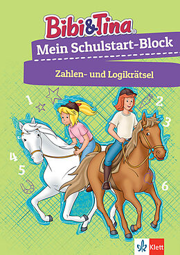 Kartonierter Einband Bibi &amp; Tina: Mein Schulstart-Block Zahlen- und Logikrätsel von 