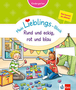 Kartonierter Einband (Kt) Klett Mein Lieblings-Block Rund und eckig, rot und blau von 