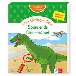 Kartonierter Einband Klett Mein Lieblings-Block Spannende Dino-Rätsel von 