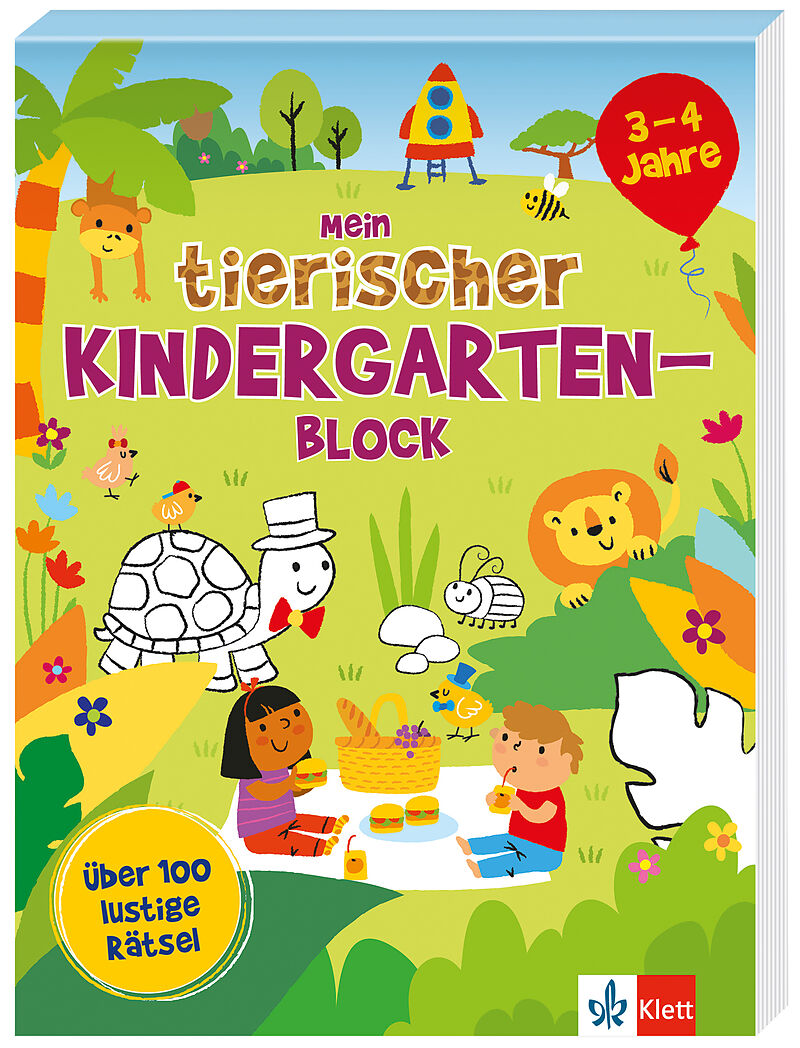 Mein tierischer Kindergarten-Block (3  4 Jahre)