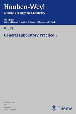 E-Book (pdf) Houben-Weyl Methods of Organic Chemistry Vol. I/2, 4th Edition von Karl Horst Metzger, Peter Müller, Heidi Müller-Dolezal