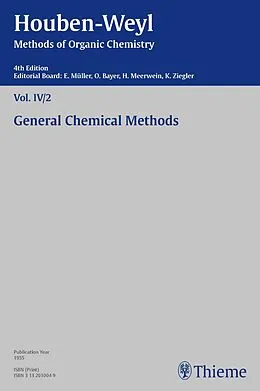 E-Book (pdf) Houben-Weyl Methods of Organic Chemistry Vol. IV/2, 4th Edition von Gerhard Hesse, Josef Krebs, Hugo Kröper