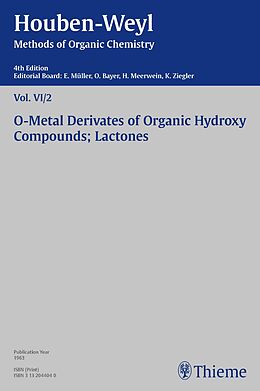 E-Book (pdf) Houben-Weyl Methods of Organic Chemistry Vol. VI/2, 4th Edition von Peter Müller, Heidi Müller-Dolezal, Wolfgang Schellhammer