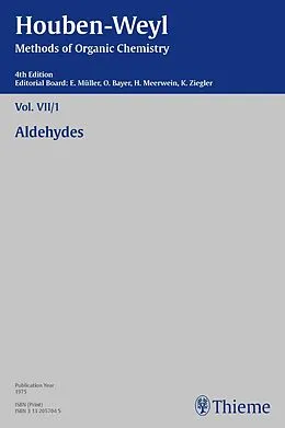 E-Book (pdf) Houben-Weyl Methods of Organic Chemistry Vol. VII/1, 4th Edition von Terence N. Mitchell, Peter Müller, Heidi Müller-Dolezal