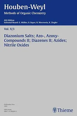 E-Book (pdf) Houben-Weyl Methods of Organic Chemistry Vol. X/3, 4th Edition von Peter Müller, Heidi Müller-Dolezal, Hans-Gerd Padeken