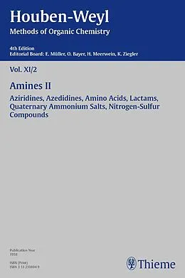 E-Book (pdf) Houben-Weyl Methods of Organic Chemistry Vol. XI/2, 4th Edition von H. Bastian, Leonhard Birkofer, Joachim Goerdeler