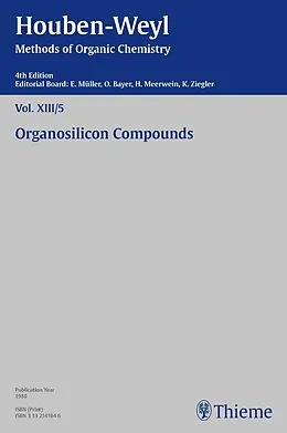 E-Book (pdf) Houben-Weyl Methods of Organic Chemistry Vol. XIII/5, 4th Edition von Luise Ellinghaus, Peter Müller, Heidi Müller-Dolezal