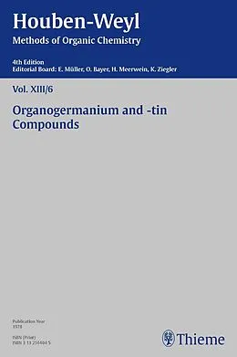 E-Book (pdf) Houben-Weyl Methods of Organic Chemistry Vol. XIII/6, 4th Edition von Luise Ellinghaus, Christine Kropf, Ernst Langer