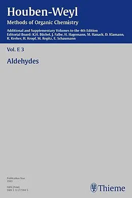 E-Book (pdf) Houben-Weyl Methods of Organic Chemistry Vol. E 3, 4th Edition Supplement von Hans Wilhelm Bach, Jürgen Falbe, Volker Falk