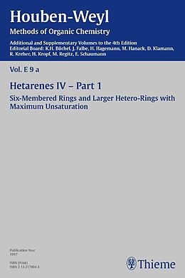 E-Book (pdf) Houben-Weyl Methods of Organic Chemistry Vol. E 9a, 4th Edition Supplement von D. Angerhöfer, H. Viola, R. Winkler