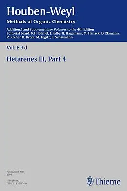 E-Book (pdf) Houben-Weyl Methods of Organic Chemistry Vol. E 9d, 4th Edition Supplement von Hans-Josef Altenbach, Rainer Polley, Ernst Schaumann