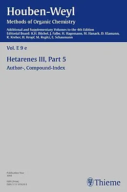 E-Book (pdf) Houben-Weyl Methods of Organic Chemistry Vol. E 9e, 4th Edition Supplement von Ernst Schaumann