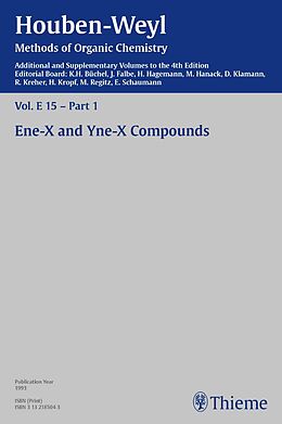 E-Book (pdf) Houben-Weyl Methods of Organic Chemistry Vol. E 15/1, 4th Edition Supplement von C. G. Bakker, Thomas Kappe, Günther Klar