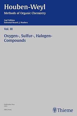 E-Book (pdf) Houben-Weyl Methods of Organic Chemistry Vol. III, 2nd Edition von 