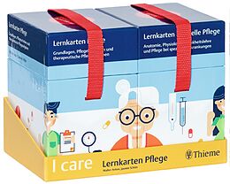 Textkarten / Symbolkarten I care Lernkarten Pflege  Set (im Schuber) von Walter Anton, Jasmin Schön