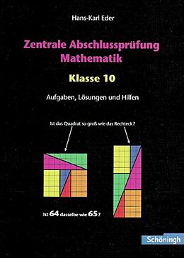 Kartonierter Einband Mathematik Lernhilfen / Zentrale Abschlussprüfung Mathematik - Klasse 10 von Hans-Karl Eder
