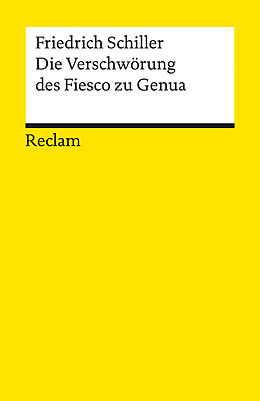 Kartonierter Einband Die Verschwörung des Fiesco zu Genua von Friedrich Schiller