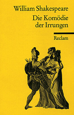 Kartonierter Einband Komödie der Irrungen von William Shakespeare