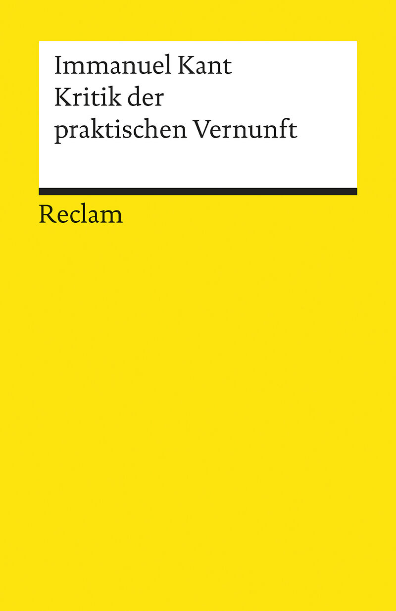 Kritik Der Praktischen Vernunft Immanuel Kant Buch Kaufen Ex Libris