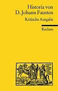Kartonierter Einband Historia von D. Johann Fausten (Kritische Ausgabe) von 