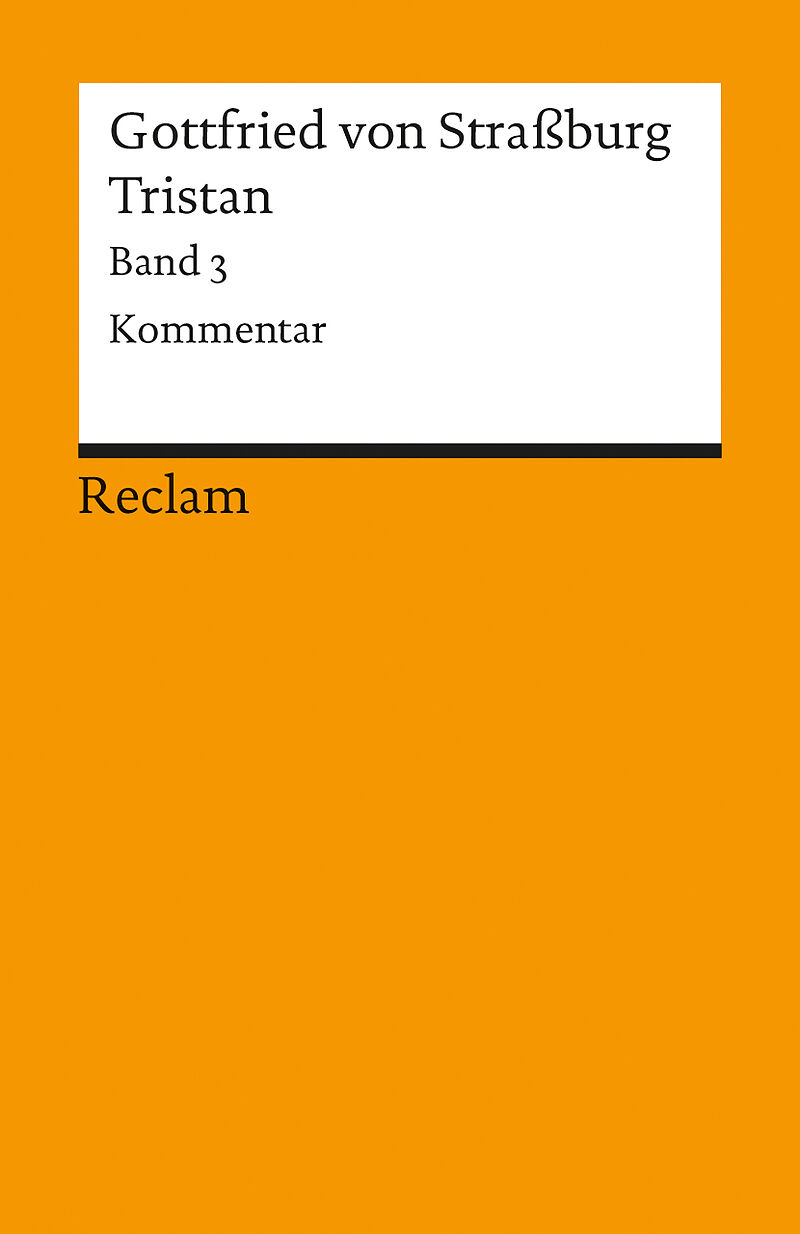Tristan / Tristan. Band 3: Kommentar