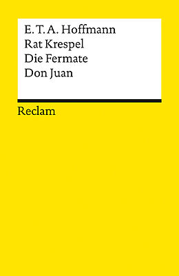 Kartonierter Einband Rat Krespel. Die Fermate. Don Juan von E. T. A. Hoffmann