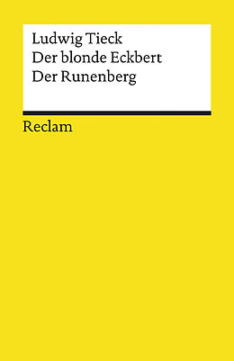 Kartonierter Einband Der blonde Eckbert · Der Runenberg von Ludwig Tieck