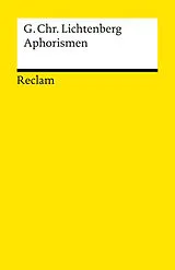 Kartonierter Einband Aphorismen von Georg Christoph Lichtenberg