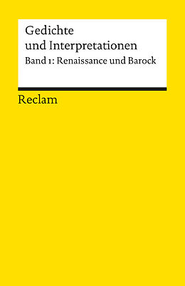 Kartonierter Einband Gedichte und Interpretationen / Renaissance und Barock von 