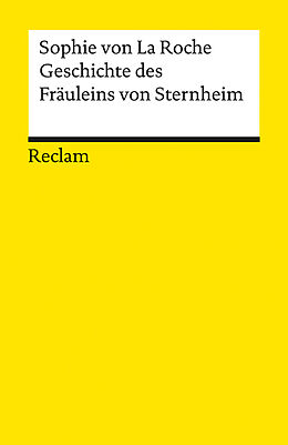 Kartonierter Einband Geschichte des Fräuleins von Sternheim von Sophie von La Roche