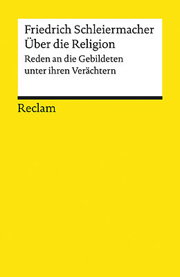 Kartonierter Einband Über die Religion von Friedrich Schleiermacher
