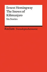 Kartonierter Einband (Kt) The Snows of Kilimanjaro von Ernest Hemingway