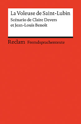 Kartonierter Einband La Voleuse de Saint-Lubin von Claire Devers, Jean L Benoit