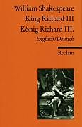 Kartonierter Einband King Richard III / König Richard III. von William Shakespeare