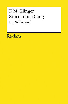 Kartonierter Einband Sturm und Drang von Friedrich Maximilian Klinger