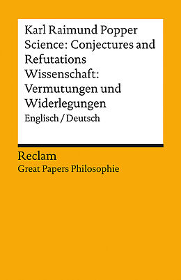 Kartonierter Einband Science: Conjectures and Refutations / Wissenschaft: Vermutungen und Widerlegungen von Karl Raimund Popper