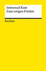 Kartonierter Einband Zum ewigen Frieden von Immanuel Kant