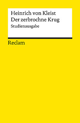 Kartonierter Einband Der zerbrochne Krug. Studienausgabe von Heinrich von Kleist