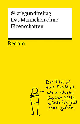 Kartonierter Einband Das Männchen ohne Eigenschaften von @kriegundfreitag