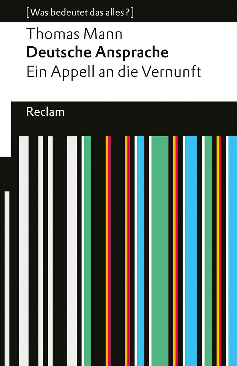 Deutsche Ansprache. Ein Appell an die Vernunft