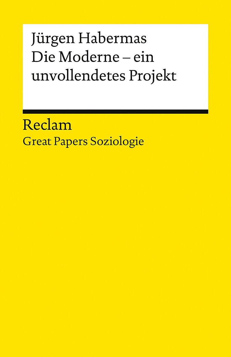 Die Moderne  ein unvollendetes Projekt