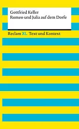 Kartonierter Einband Romeo und Julia auf dem Dorfe. Textausgabe mit Kommentar und Materialien von Gottfried Keller
