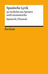 Kartonierter Einband (Kt) Spanische Lyrik. 50 Gedichte aus Spanien und Lateinamerika. Spanisch/Deutsch von 