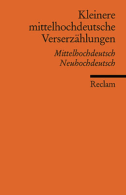 Kartonierter Einband Kleinere mittelhochdeutsche Verserzählungen von 