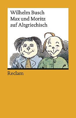 Kartonierter Einband Max und Moritz auf Altgriechisch von Wilhelm Busch