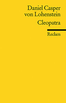 Kartonierter Einband Cleopatra von Daniel C von Lohenstein