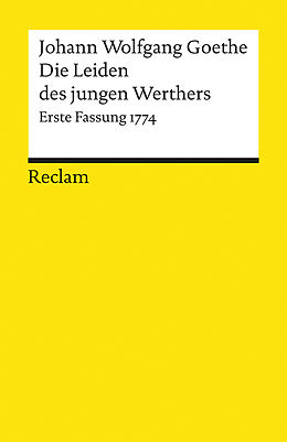 Kartonierter Einband Die Leiden des jungen Werthers von Johann Wolfgang Goethe
